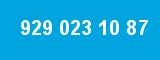 929 023 10 87 929 023 10 87